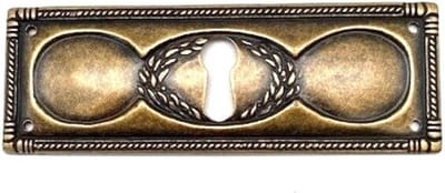 Sleutelplaat Brons antiek horizontaal 97x33mm
