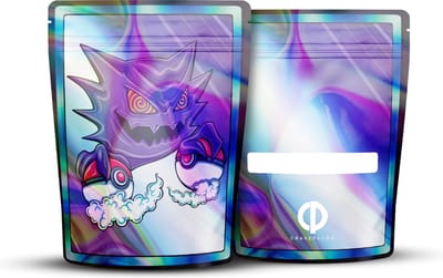 CravePacks Ghost 10X12,7CM - Mylar bags - Gripzakjes - Ziplock - Vershoudzakjes