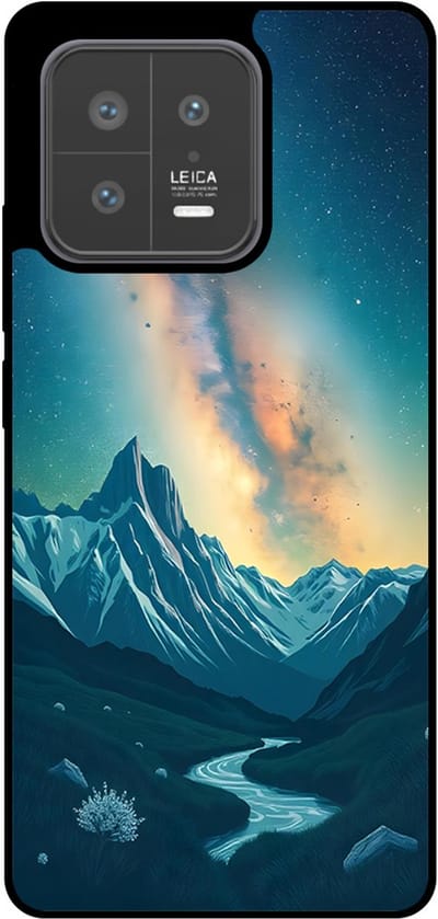 Smartphonica Telefoonhoesje Geschikt voor Xiaomi 13 met Sterrenhemel Opdruk - TPU Backcover Case With Space And Milkyway Design geschikt voor Xiaomi 13