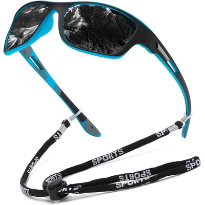 Lunettes de Soleil de Pêche Randonnée Sport Extérieur Course à Pied Lunettes UV400 Hommes Femmes Lunettes de Soleil Conduite Homme Femme Lunettes de Soleil black