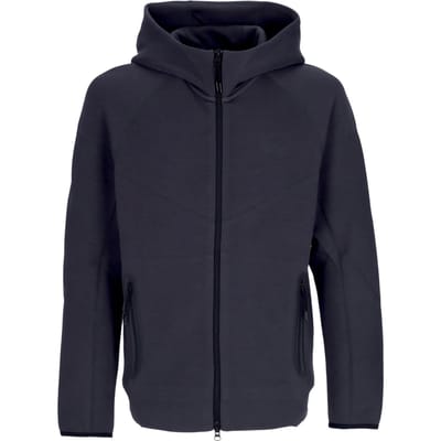 Lichtgewicht herensweatshirt met capuchon en rits Tech Fleece Windrunner-hoodie met volledige ritssluiting Antraciet/zwart