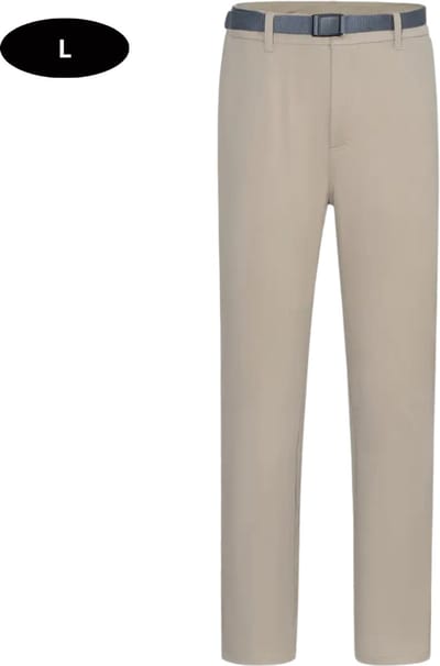 Livano Golfbroek Heren - Golfkleding - Golfen - Golf Accessoires - Nette Pantalon - Beige L - Maat 50