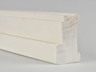 Meranti kozijnhout profiel | Stijl | A-profiel | 95cm | 66x100mm | Wit gegrond | Zij stijl | Kozijn | Kozijnhout | Renovatie