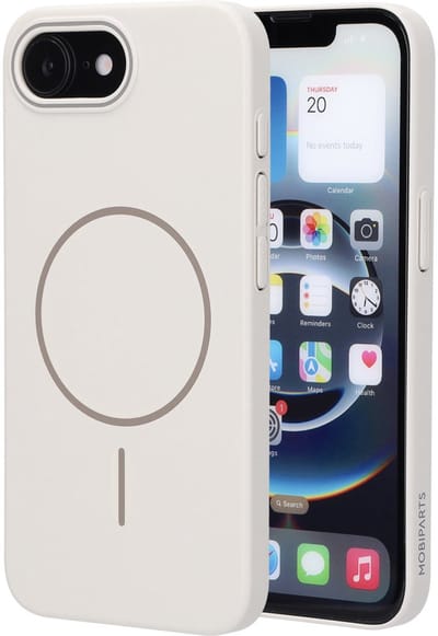 Mobiparts Slim Line Case geschikt voor Apple iPhone 17e/16e - MagSafe Off - Wit