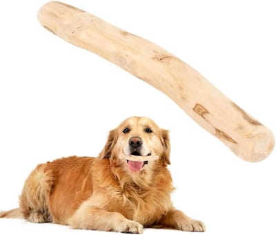 Hondenspeelgoed Kauwstokken - Natuurlijk Hout - Tanden Reinigen - Duurzaam En Splinterloos - 17 cm - Natuurlijk