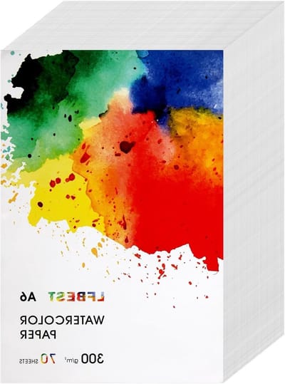 Waterverf Papier A6, 70 Vellen Wit 300 g/m², Ideaal voor Schilderen, DIY Creaties en Acrylverf