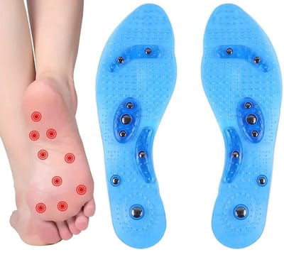 Afslankzolen I Magnetische Inlegzooltjes I Acupressuur Zolen I Massage Zolen I Voor Man En Vrouw I Blauw I 40 - 45
