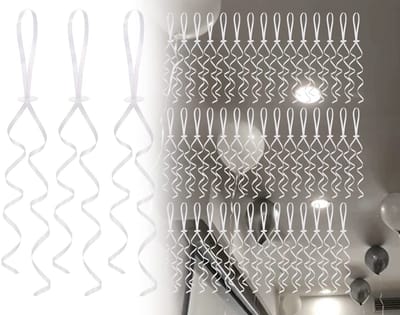 Dailygoods- Ballonlint 50 Stuks - Sluitclip - Heliumballonsluitingen - Koord voor Binden - Comfortabele Winkelervaring - Betrouwbare Keuze - Ballonkoord