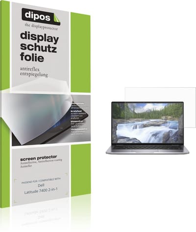 dipos – 2x Matte Beschermfolie geschikt voor Dell Latitude 7400 2-in-1 | Krasbestendige & antireflecterende Screenprotector Ultra-Thin