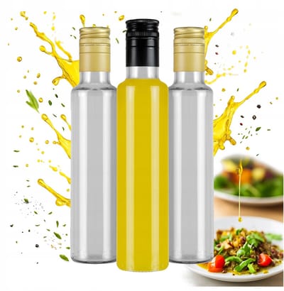 Bimberek DORICA - Glazen Fles - 250ml - Voor Olie en Azijn