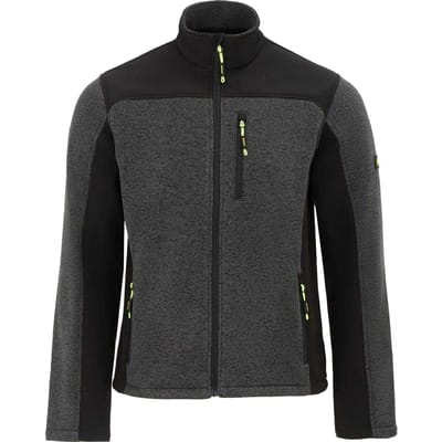 Dunlop Heren On Site Fleece Jacket (Zwart/Grijs)