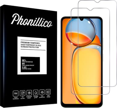 Screenprotector voor Xiaomi Redmi 13C - 2 stuks Beschermglas van glas Transparante glazen schermbeschermfolie