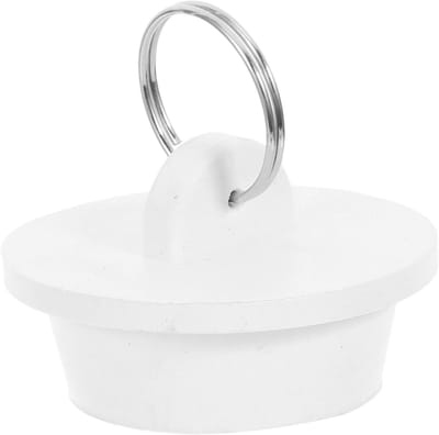 Bad Stopper Rubber - Douche Afvoerplug - Water Dicht Maken - Efficiënte Afsluiting - 4.3 cm - Wit