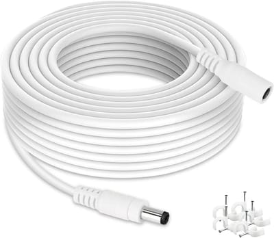 DC Verlengkabel 10 Meter 2.1mm x 5.5mm voor 12V Adapter - Ideaal voor CCTV en Beveiligingscamera's