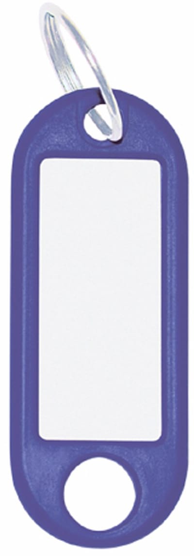WEDO sleutelhanger met ring, diameter: 18 mm, blauw
