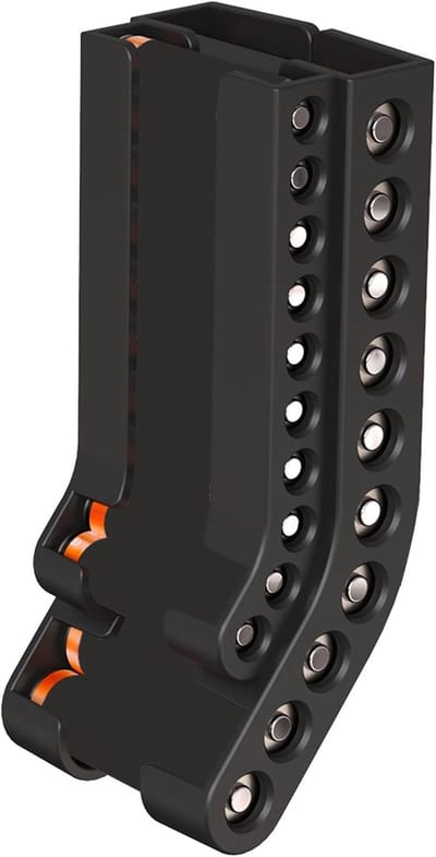 Batterijdispenser - Batterijhouder Batterijopberger - Batterijen Organiseren - Wandmontage Optie - 14x3.5 cm - Zwart