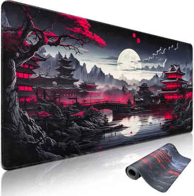 Extra Groot XXL Deskmat 120x60cm Antiek Maan Patroon Tafelmat