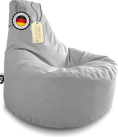 XXL Zitzak Gamerstoel Grijs - 80 cm Diameter - Comfortabel en Waterafstotend