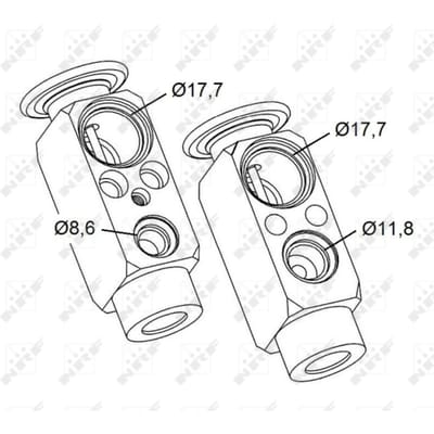 Expansieventiel, airconditioning NRF 38478