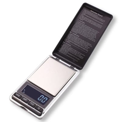 carmdering - Digitale keukenweegschaal, 100g 0,01 g hoge precisie zakweegschaal, converteerbaar 5 eenheden, pocket scale op batterij ,geschikt voor keukens