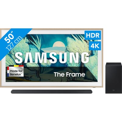 Samsung 50" The Frame LS03FA (2025) + Samsung HW-S700D Zwart (2024)