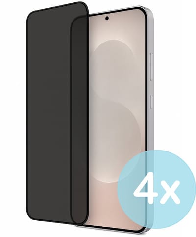 Privacy Screenprotector Geschikt voor Samsung Galaxy S25 Edge – Anti-Gluren – Krasbestendig Gehard Glas 9H – Volledige Dekking – 4-Pack – FuturiQ