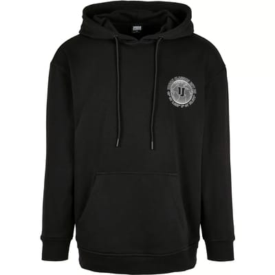 Urban Classics - Globetrotter Hoodie/trui - S - Zwart