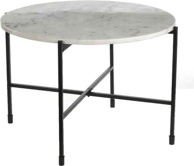 Casa Vivante nanne bijzettafel wit maat: 41 x 62cm - WIT