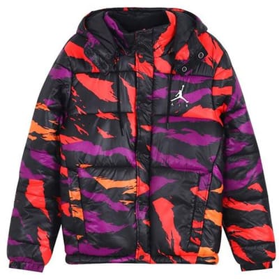 Jordan Jumpman Pufferjassen Heren Camouflage Met Capuchon Matige Puffer L black