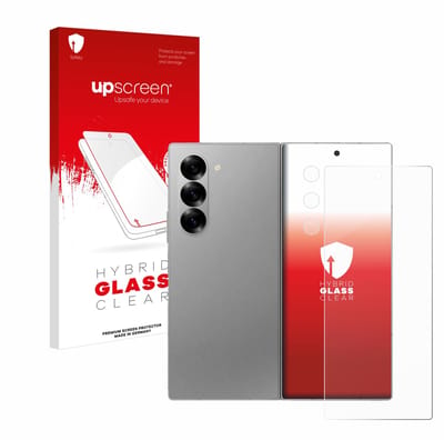 upscreen - Screenprotector voor Samsung Galaxy Z Fold 6 5G (Voor+Camera) - Folie Beschermfolie Beschermglas transparant