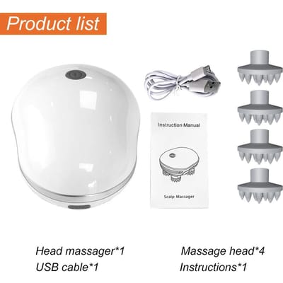 Elektrische Kattenmassager Lichaam Hoofd Massager Gezondheidszorg Ontspan Schouder Nek Diepe Weefsels Hoofdhuid Massage Kneed Vibrerend Apparaat wit