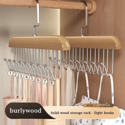Houten riemrek Vrouwen opberghangers voor kledingkast Thuis garderobe accessoires Supply sjaal organizer Mannen stropdas riem hangers