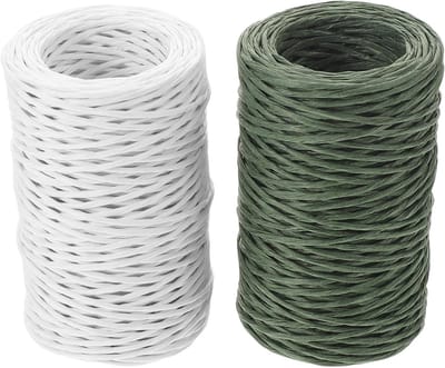 Knutseldraad Rollen - Bloemistendraad Papier - Bloemschikken Knutselen - Flexibel Vormbaar - 2 Mm 55 Meter - Diverse Kleuren