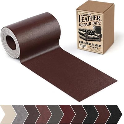 MIUSIE Lederen Reparatie Patch Zelfklevende Lederen Reparatietape voor Meubels, Vinyl Reparatietape voor het Repareren van Vinyl, Bank, Sofa