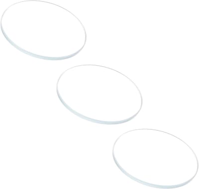 Hoogwaardige ronde mineralen horlogeglas vervanglens met een diameter van 18 mm en een dikte van 1.1 mm - Perfect voor horlogemaker reparaties, set van 3 stuks