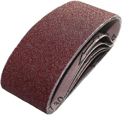 SnelShoppen - Schuurbanden 80 Grit 75x533mm - Set van 10 Stuks voor Hout en Metaal - Geschikt voor Bandschuurmachines