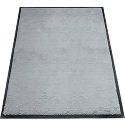 Vuilvangmat miltex Eazycare Style, hoekig, antistatisch, UV-bestendig, afwasbaar, high twist nylon & Niltril rubber, 800 x 1200 mm, verkeersgrijs
