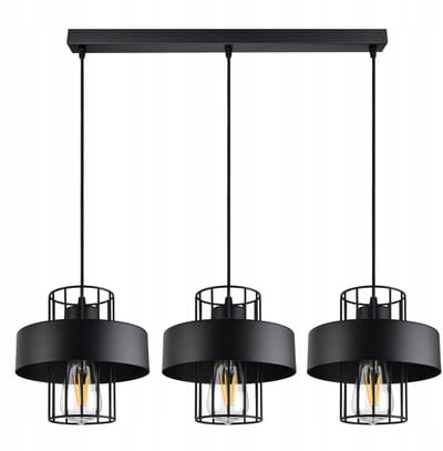 Luxe Hanglamp Zwart Wit LOFT Stijl - Verstelbare Hoogte