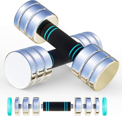 Compacte verstelbare halter set van 2 - Ruimtebesparend ontwerp met comfortgreep voor krachttraining