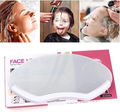 SnelShoppen - 50 Stuks Hairspray Shield Gezichtsbescherming voor Kappers - Duidelijke Wegwerp Bescherming voor Ogen en Wenkbrauwen - Ideaal voor Perma