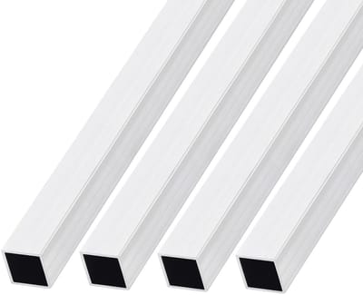 Dailygoody - Vierkante aluminium buis - 20 mm x 20 mm - Sterke en duurzame constructie - 4 stuks - Geschikt voor huismeubels en machines