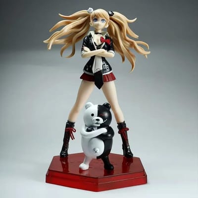 20CM Danganronpa Nagito Komaeda PVC Actiefiguur Anime Figuur Model Speelgoed Figuur Collectie Pop Cadeau Trigger Happy Havoc Speelgoed With box gray