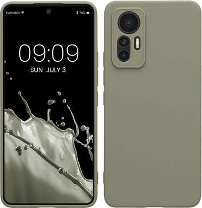 kwmobile telefoonhoesje geschikt voor Xiaomi 12 Lite 5G - Hoesje voor smartphone - Precisie camera uitsnede - In grijsgroen