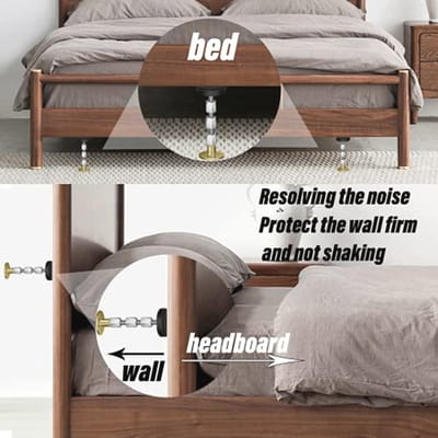 4-Pack Bedframe Anti-Shake Gereedschap - Verstelbare Stoppers voor Stabiele Bedden en Meubels