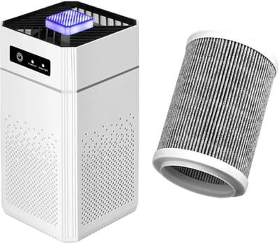 Rumi Luchtreiniger - Air Purifier - Zwart - Air purifier tegen allergie - Hepa 14 Filter - Luchtreiniger Instelbare Ionisator - Luchtreiniger Extra stil in slaapmode - Clean Air Luchtreiniger
