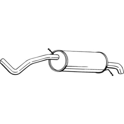 Geluiddemper achter BOSAL 278-233