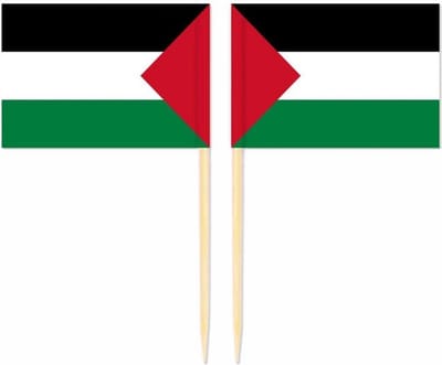 Akyol - 15 x cocktailprikkers Palestijnse vlag | Palestijnse land vlag prikker | Palestina cocktailprikker - cocktailprikkers vlag - party prikkers 15 stuks – Palestijnse verjaardag- verjaardag – Palestina- Prikkers–feestprikkers – steun Palestina