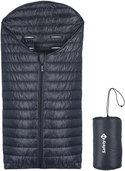 Universele Wintertas voor Kinderwagen - Duurzaam en Gevoerd, Zwart