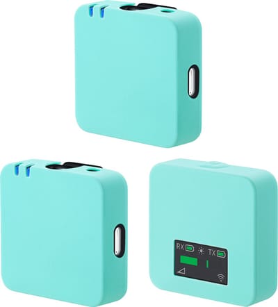 kwmobile hoes geschikt voor RODE Wireless Go - 3x - Siliconen beschermhoes voor microfoon - In pepermuntgroen