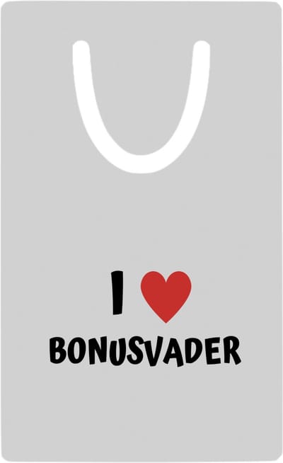 Hacebo® - I love bonusvader metalen boekenlegger - Vader - de liefste bonusvader - vader cadeautjes - vaderdag - verjaardag - geschenk - kado Bladwijzer boekenleggers - 7.6 cm x 5cm